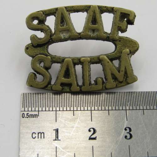 WW2 SA Air Force shoulder title - sand casting