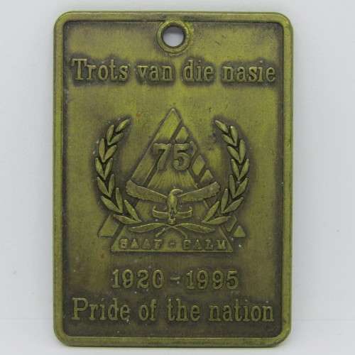SA Air Force 75 Years Pride of the Nation plaque
