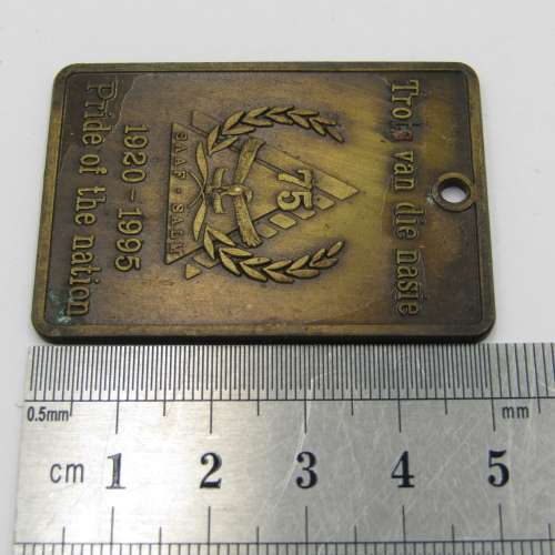 SA Air Force 75 Years Pride of the Nation plaque