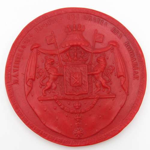 Wax Seal replica of King Max I Joseph von Bayern 1808 in box