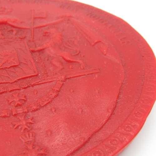 Wax Seal replica of King Max I Joseph von Bayern 1808 in box