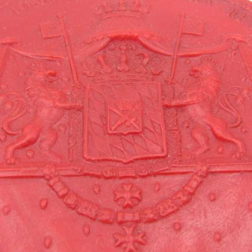 Wax Seal replica of King Max I Joseph von Bayern 1808 in box