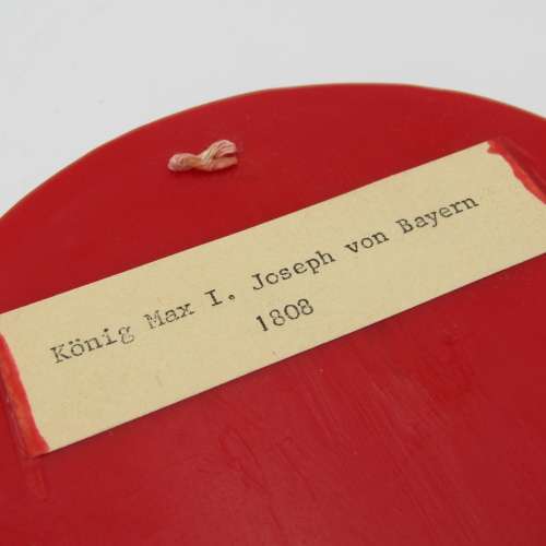 Wax Seal replica of King Max I Joseph von Bayern 1808 in box