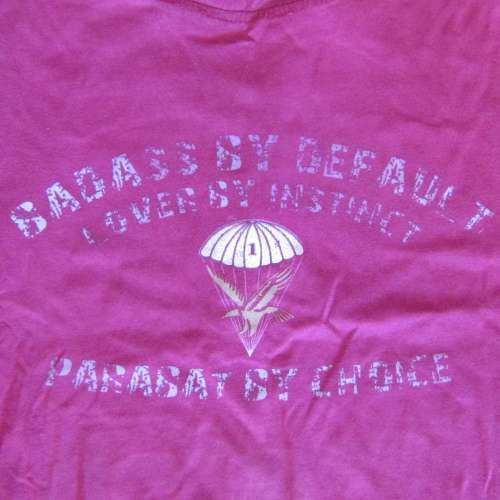 SA Army 1 Parachute battalion Badass by Default veteran t-shirt
