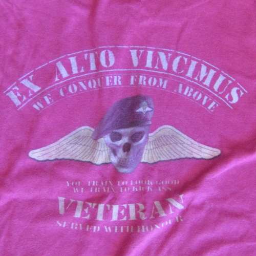 SA Army 1 Parachute battalion Badass by Default veteran t-shirt