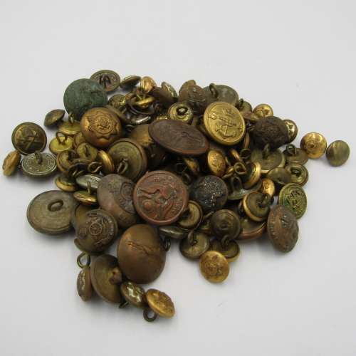 Large lot of Military and police buttons - some scarce ones