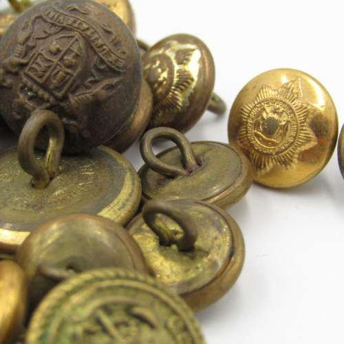 Large lot of Military and police buttons - some scarce ones