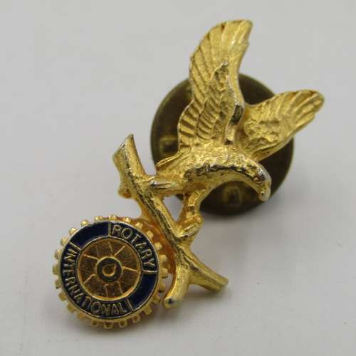 Lot of Rotary International items that belonged to Peter J Fletcher - including some silver pins