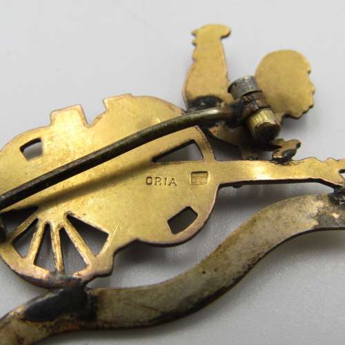 9kt Gold WW1 Battle of Loos 1914-1916 sweetheart pin - weighs 2.5 grams