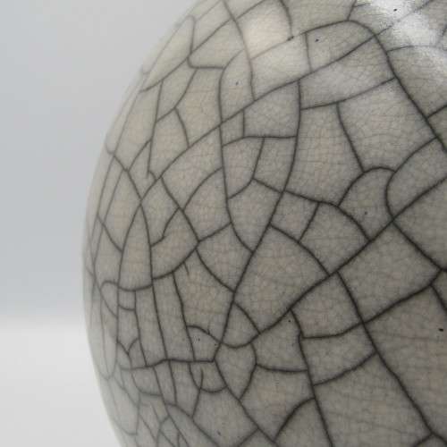 Vintage Raku fired ceramic milk storage jug
