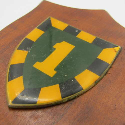 SADF 1 SA Infantry Shoulder flash plaque - small chip