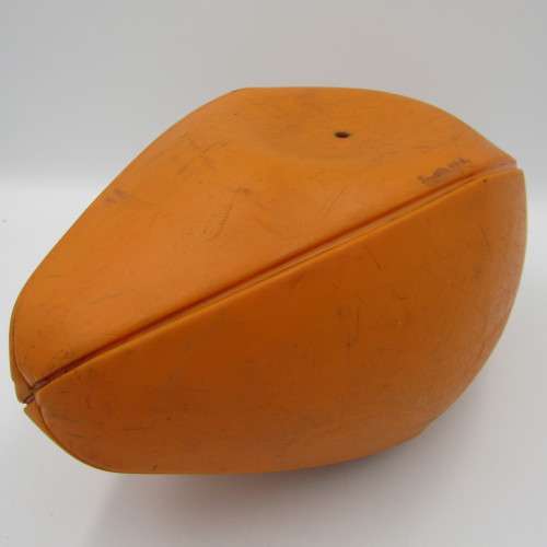 1976 Springboks / All Blacks orange rubber rugby ball