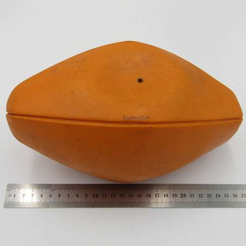 1976 Springboks / All Blacks orange rubber rugby ball