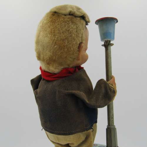 Vintage drinking Captain battery operated mechanical tin toy