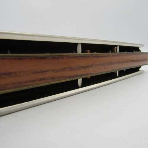Vintage Hohner Chromika III harmonica in case