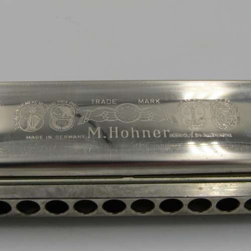 Vintage Hohner Chromika III harmonica in case