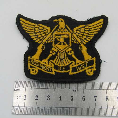 SADF Regiment de Wet cloch badge