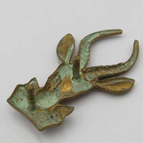 SA Infantry brass bokkop cap badge
