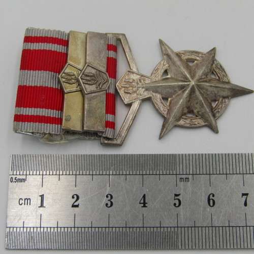 SA Police combatting terrorism medal with 2 bars issued to W58492H Sergeant GJP Knoetze