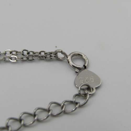 Sterling silver necklace with 11 genuine pearls Weight 15,3g - 50 cm long