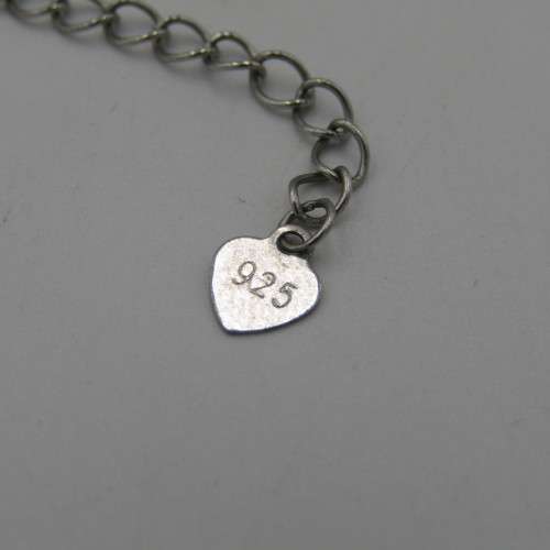 Sterling silver necklace with 11 genuine pearls Weight 15,3g - 50 cm long