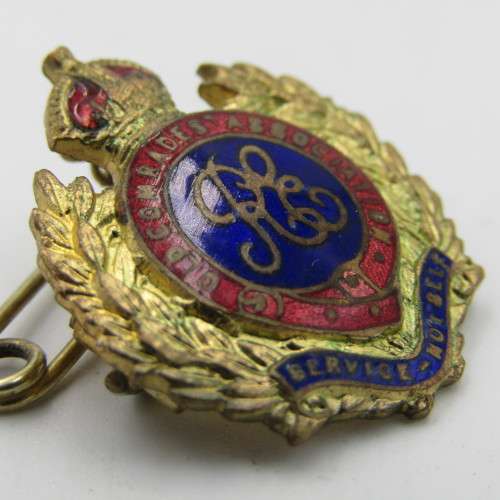 WW2 Royal Engineers old comrade association lapel badge