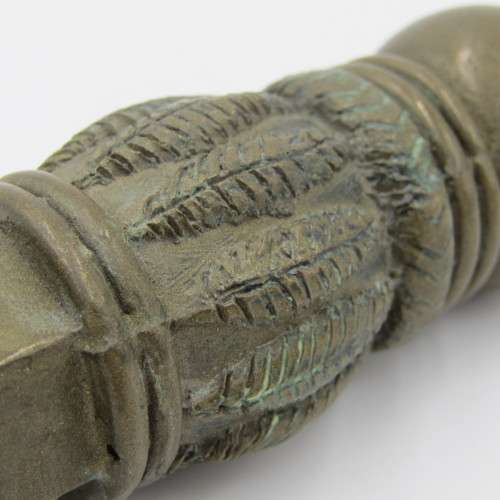 Vintage Solid brass wax seal with unusual two lizzards design