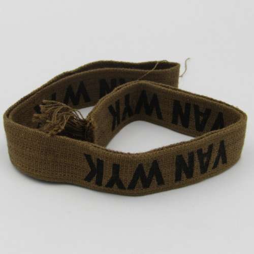 SA Army Nutria Van Wyk name tags