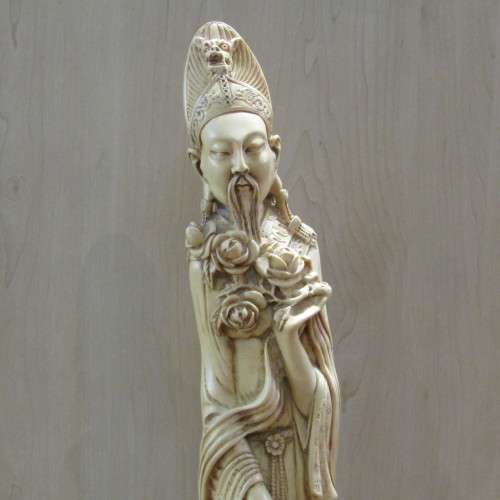 Large Vintage Chinese poly resin sculpture - Height 66 cm