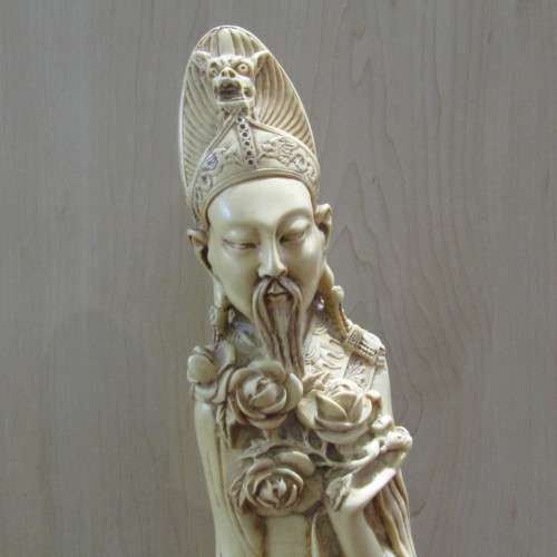 Large Vintage Chinese poly resin sculpture - Height 66 cm