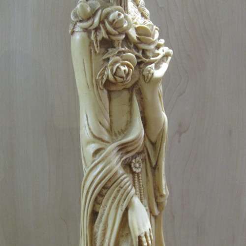 Large Vintage Chinese poly resin sculpture - Height 66 cm