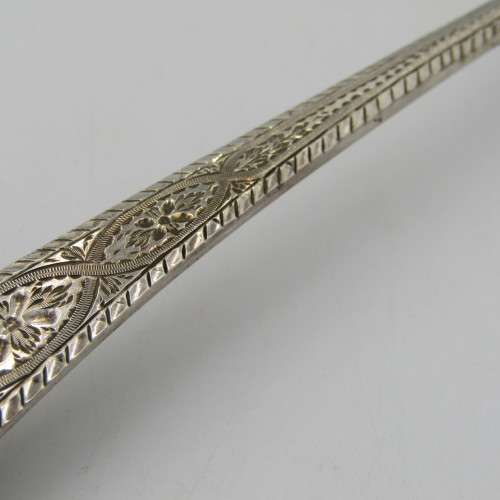 Sterling silver serving spoon made by Stephen Adams in 1781