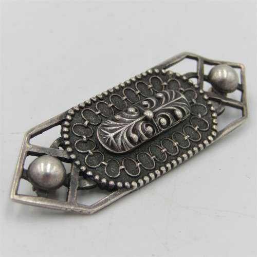 Vintage Candida sterling silver brooch by Joe Calafato