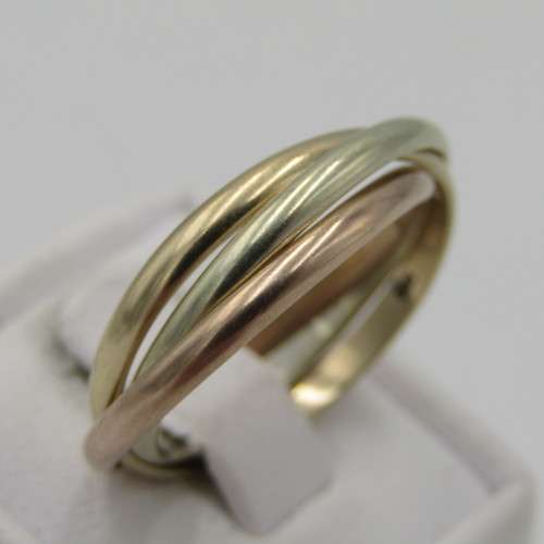 9kt Gold Russian wedding band ring