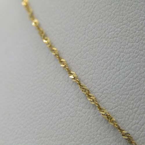 Vintage 14kt Gold Necklace and earrings set with colourful inserts