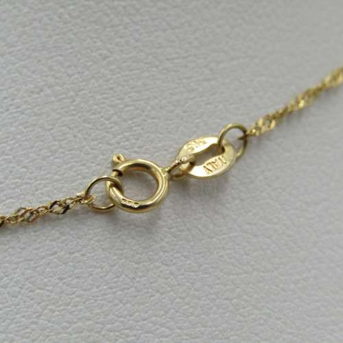 Vintage 14kt Gold Necklace and earrings set with colourful inserts