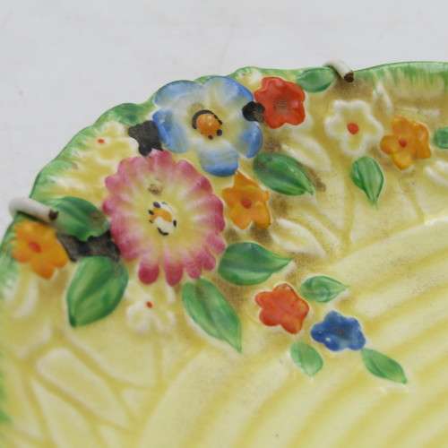 Crown Devon Garden Path trinket bowl - with hanger