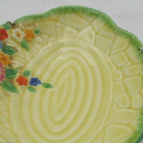 Crown Devon Garden Path trinket bowl - with hanger