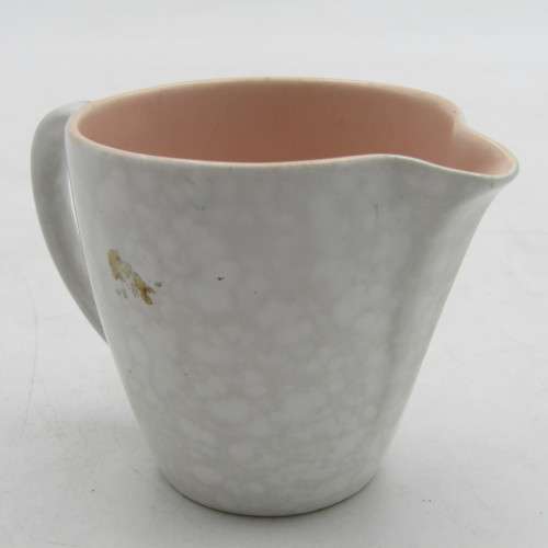 Vintage Poole milk / cream jug with pink inside