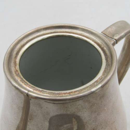Very rare art nouveau MWF silverplated porcelain lined tea set