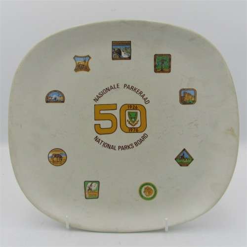 Lot of 3 National Parks Board 50 Years porcelain pieces