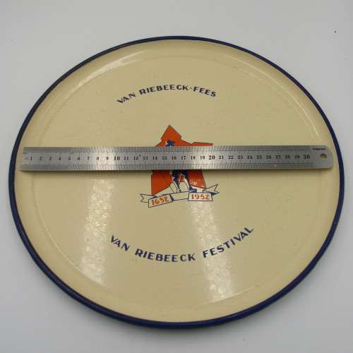 1652-1952 Van Riebeeck festival metal tray