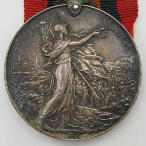 Boer War QSA medal with 4 Clasps issued to 537 Pte. J. Myburgh