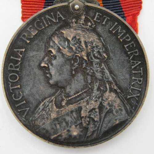 Boer War QSA medal with 4 Clasps issued to 537 Pte. J. Myburgh