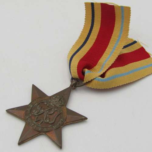 WW2 The Africa star issued to 243443 B.W O`Connor