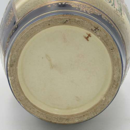 Antique 1920`s Japanese Satsuma porcelain vase - Height 25 cm