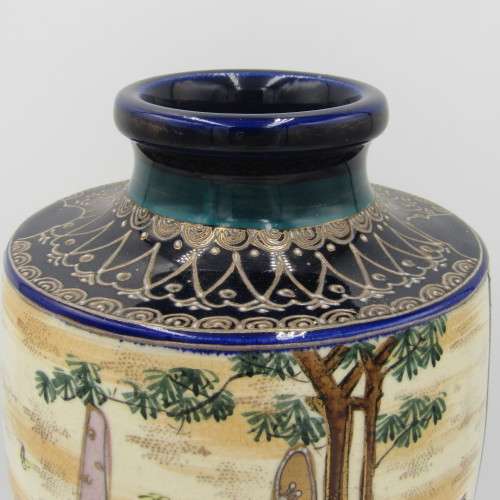 Antique 1920`s Japanese Satsuma porcelain vase - Height 25 cm