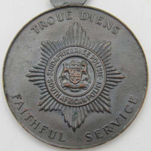Set of 6 SA Police medals issued to Colonel JW Rooi - Station commander of Vredenburg