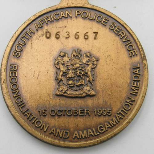 Set of 6 SA Police medals issued to Colonel JW Rooi - Station commander of Vredenburg