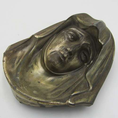 WW2 Holy Mary relic bronze wall hanging - brought back from Portugal by Italian soldier